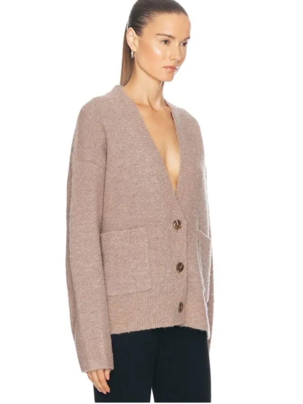 GRLFRND Leeana Cardigan - Taupe Blush - Picture 3 of 9